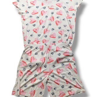 PIŻAMA WISKOZOWA SERDUSZKA