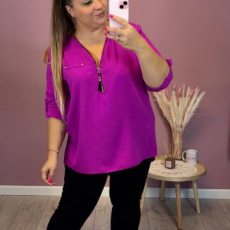 BLUZKA Z SUWAKIEM I CHWOSTEM