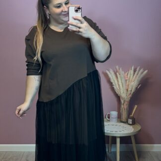 SUKIENKA POLA CZEKOLADOWA