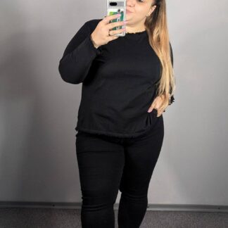 SZARPANA BLUZKA OLIVIA - CZARNA