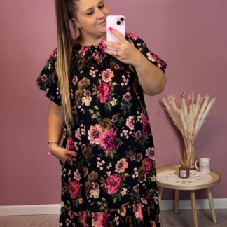 SUKIENKA FLOWER MAXI