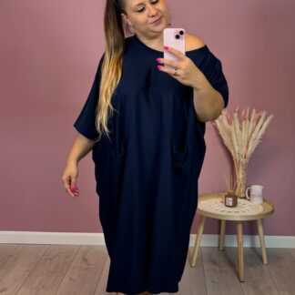 SUKIENKA OVERSIZE - GRANAT