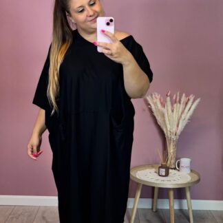 SUKIENKA OVERSIZE - CZARNA