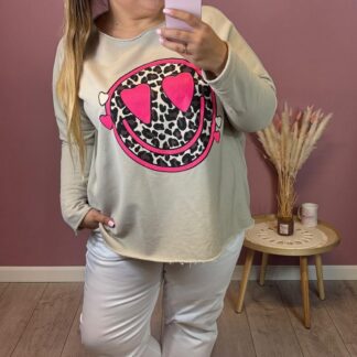 BLUZA BUŹKA - BEŻ