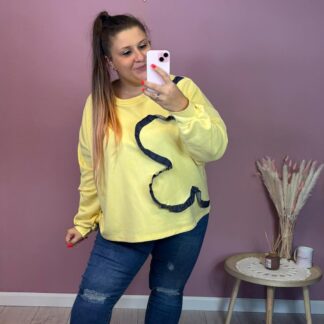 BLUZA JEANSOWY KWIAT