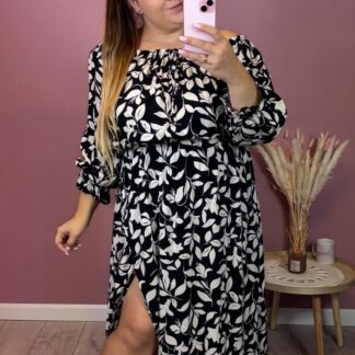 SUKIENKA MAXI LIŚCIE