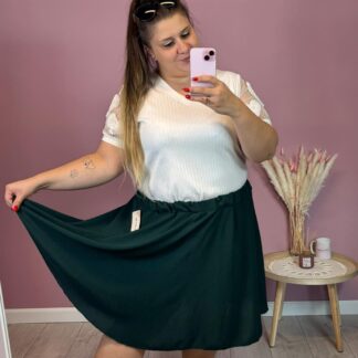 SPÓDNICOSPODENKI WISKOZA - BUTELKOWA ZIELEŃ