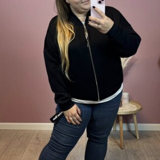 BOMBERKA ONECOLOR - WIĘKSZA, CZARNA