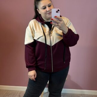 BLUZA BOMBERKA - BORDO