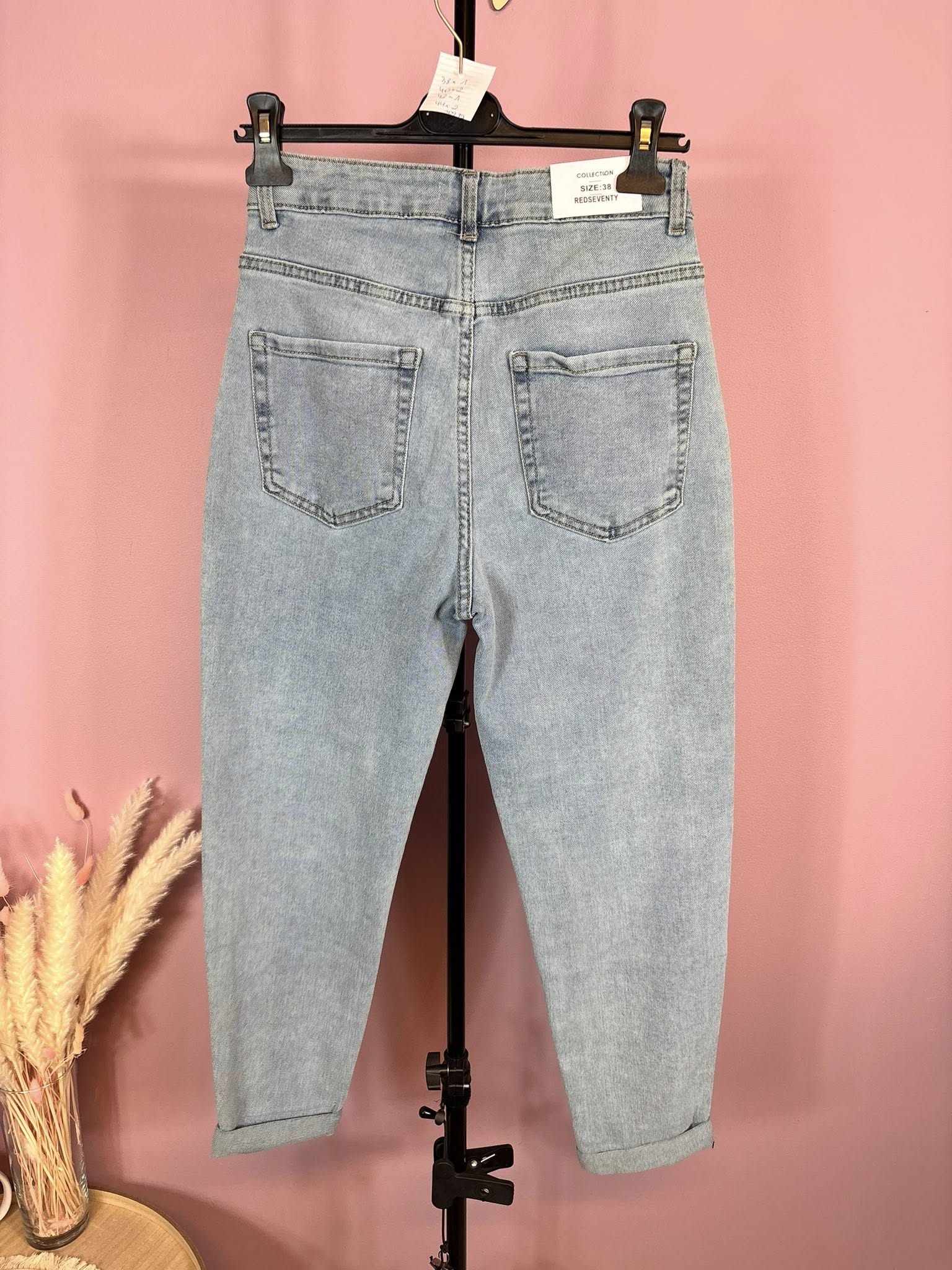 JEANSY MOM FIT BLING - obrazek 6