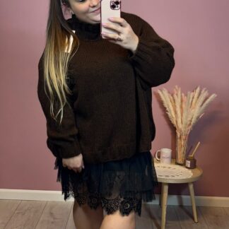 SWETER PÓŁGOLF OVERSIZE